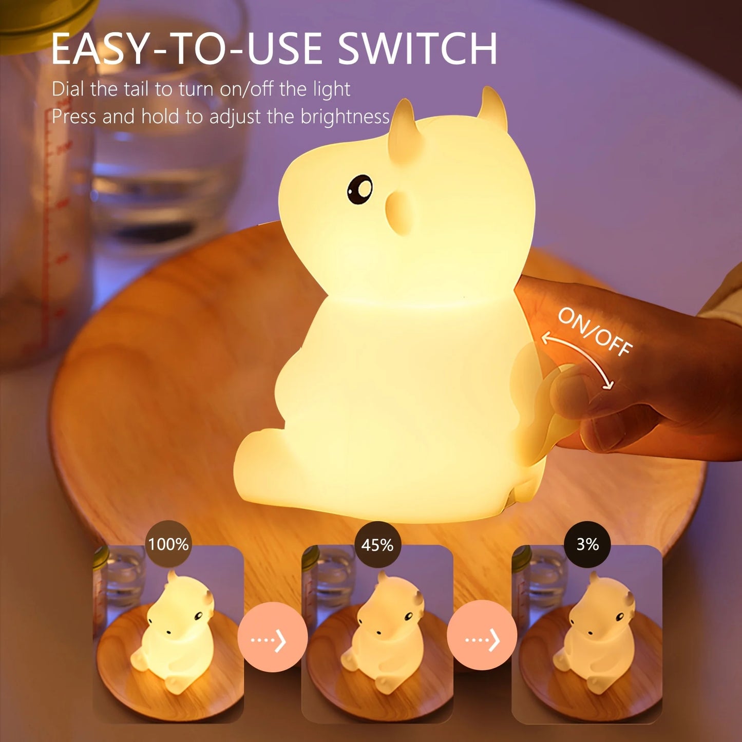 MooGlow – Soft Silicone Cow Night Light