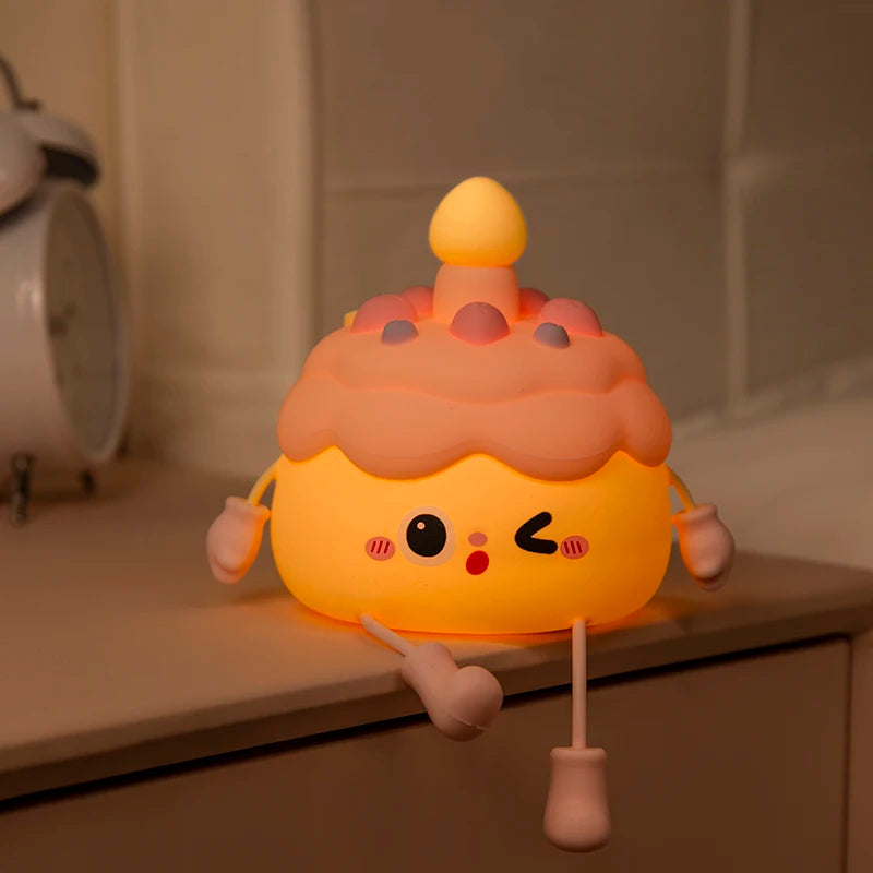 CakeGlow – Birthday Cake Silicone Night Light