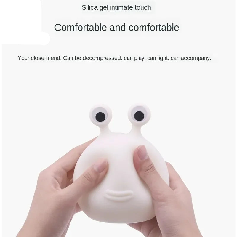 Snail Silicone Night Light – Soft Glow LED Lamp