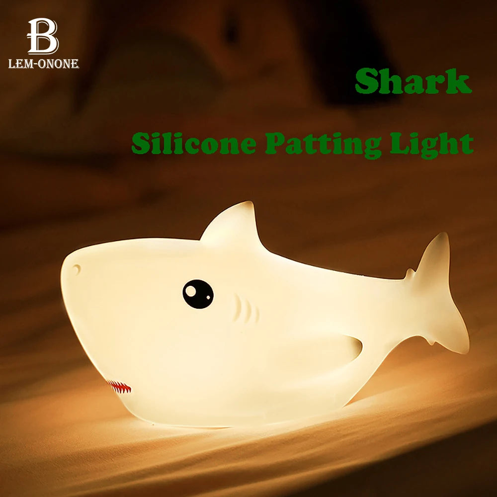 SharkyGlow – Cartoon Shark Night Light