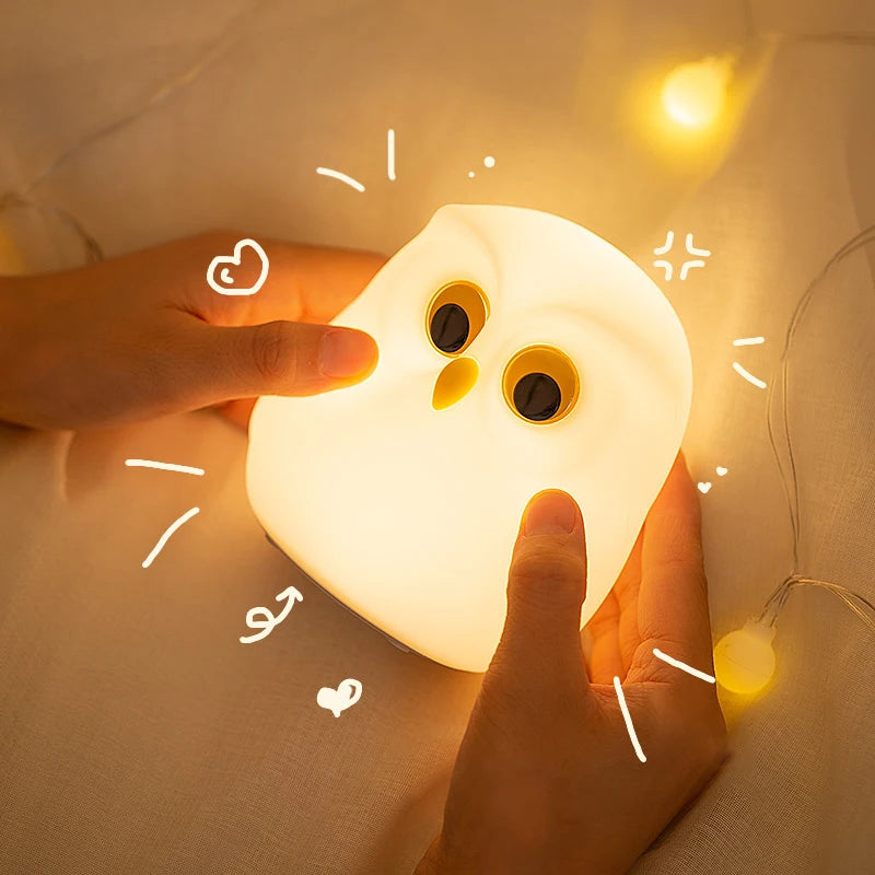 Glowwl – RGB Silicone Owl Night Light