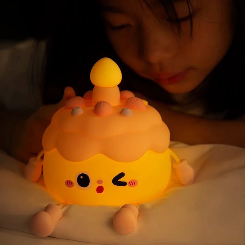 CakeGlow – Birthday Cake Silicone Night Light