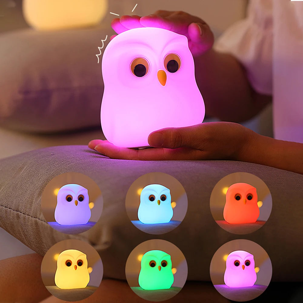 Glowwl – RGB Silicone Owl Night Light