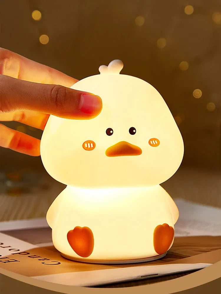 Duck Silicone Night Light – Soft Glow LED Lamp