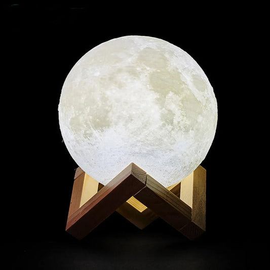 LunaGlow – 3D Printed Rechargeable Moon Lamp