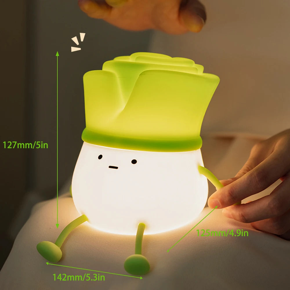 ChiveCharm – Cute Chives Silicone Night Light