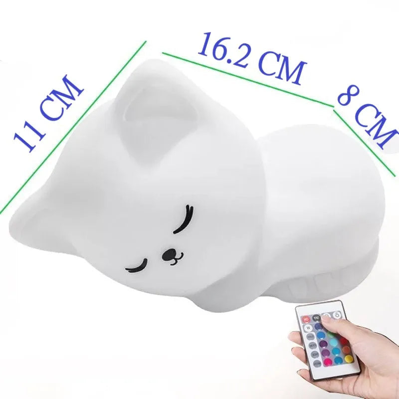KittyGlow – Lovely Cat Night Light with Remote