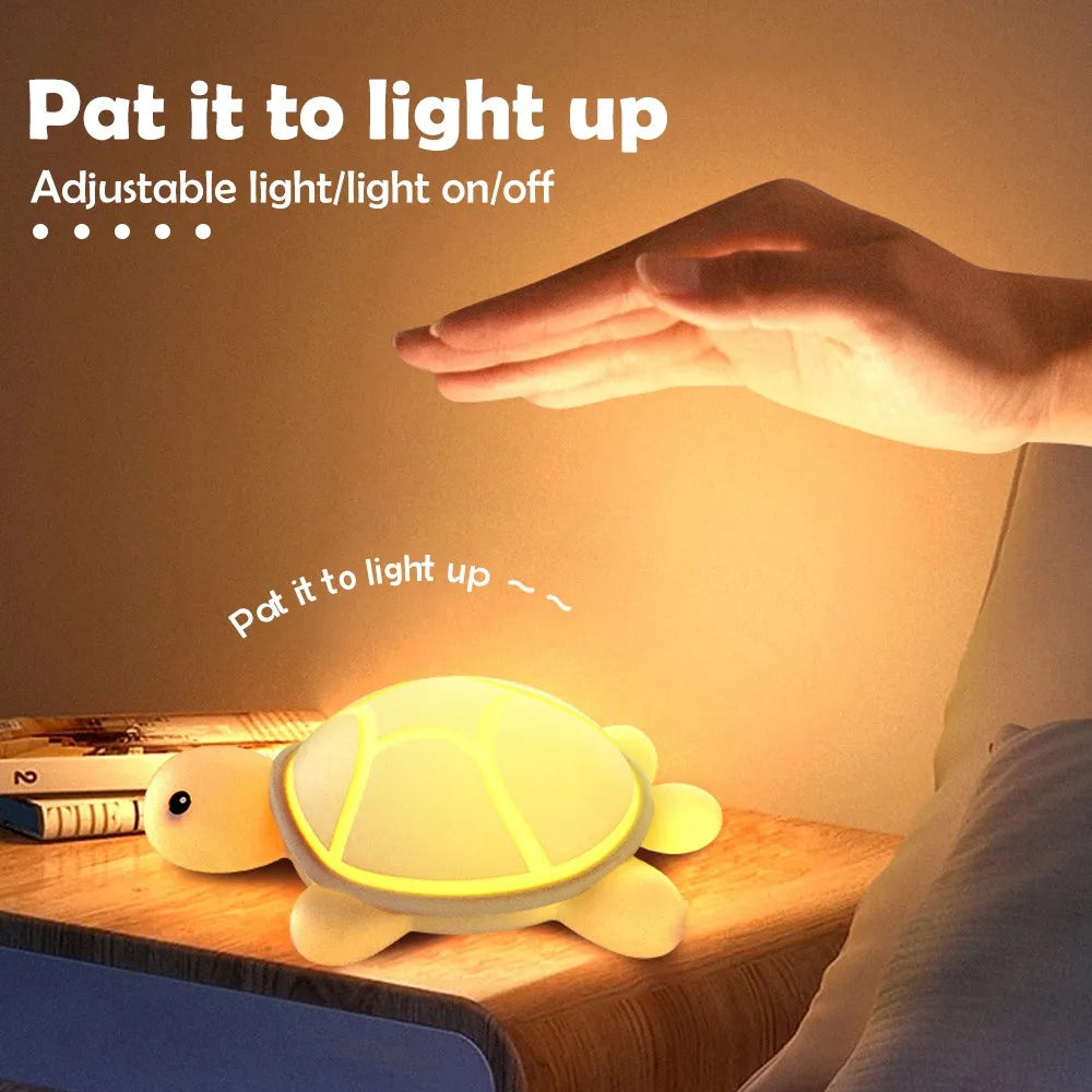 TurtlyGlow – Colourful Silicone Turtle Night Light