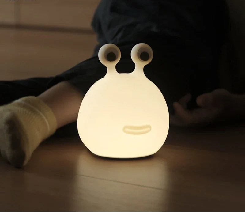 Snail Silicone Night Light – Soft Glow LED Lamp