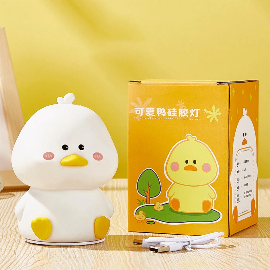 Duck Silicone Night Light – Soft Glow LED Lamp