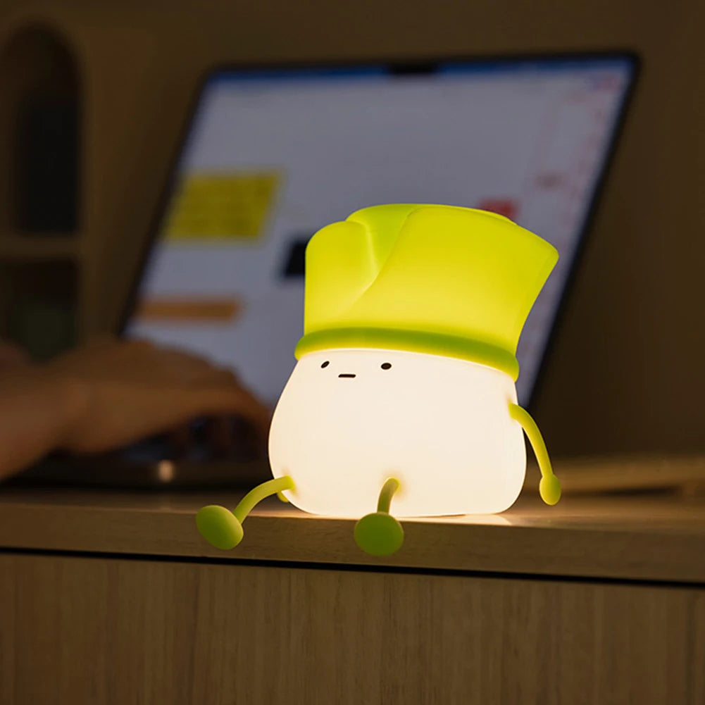 ChiveCharm – Cute Chives Silicone Night Light