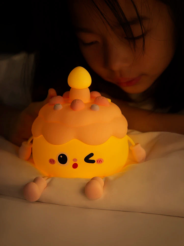 CakeGlow – Birthday Cake Silicone Night Light