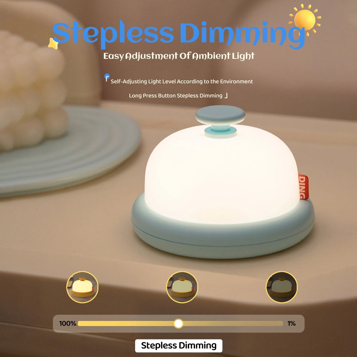 BellGlow – Hotel Bell Style Decorative LED Night Light