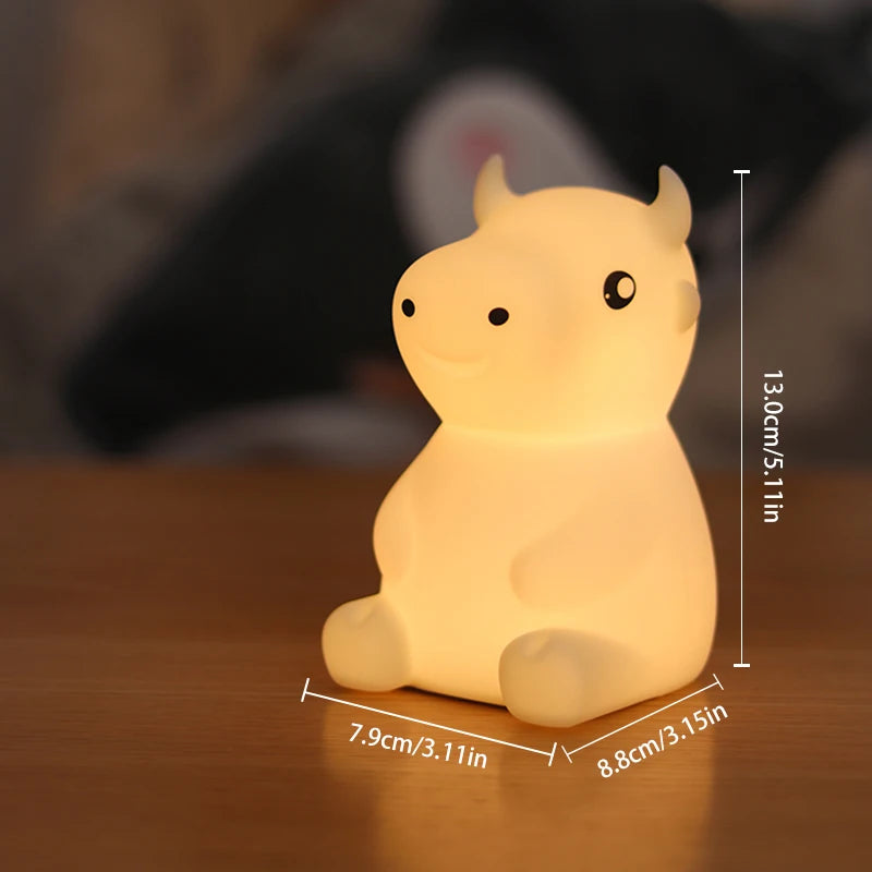 MooGlow – Soft Silicone Cow Night Light