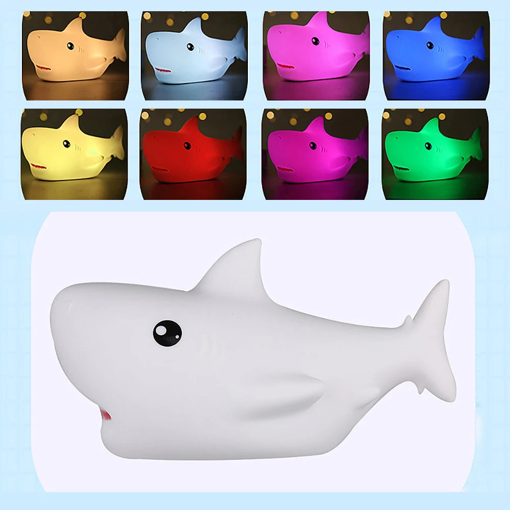 SharkyGlow – Cartoon Shark Night Light