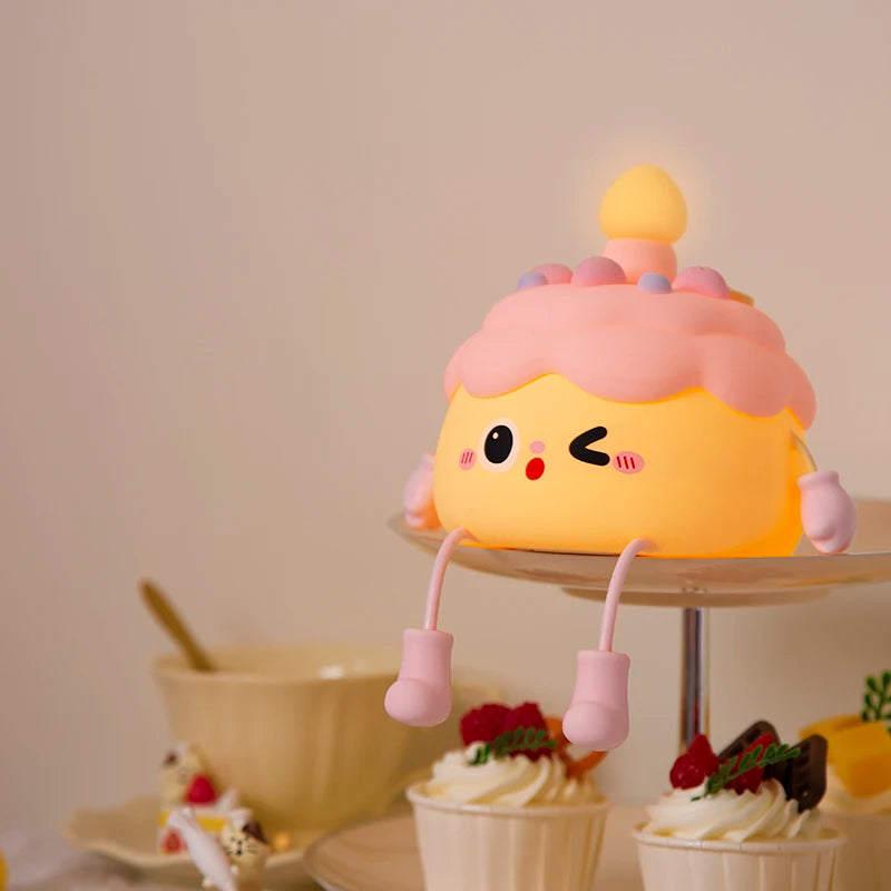 CakeGlow – Birthday Cake Silicone Night Light