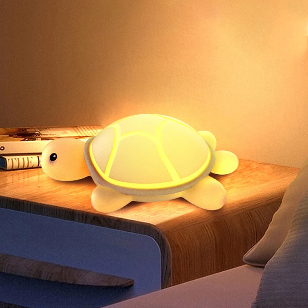 TurtlyGlow – Colourful Silicone Turtle Night Light