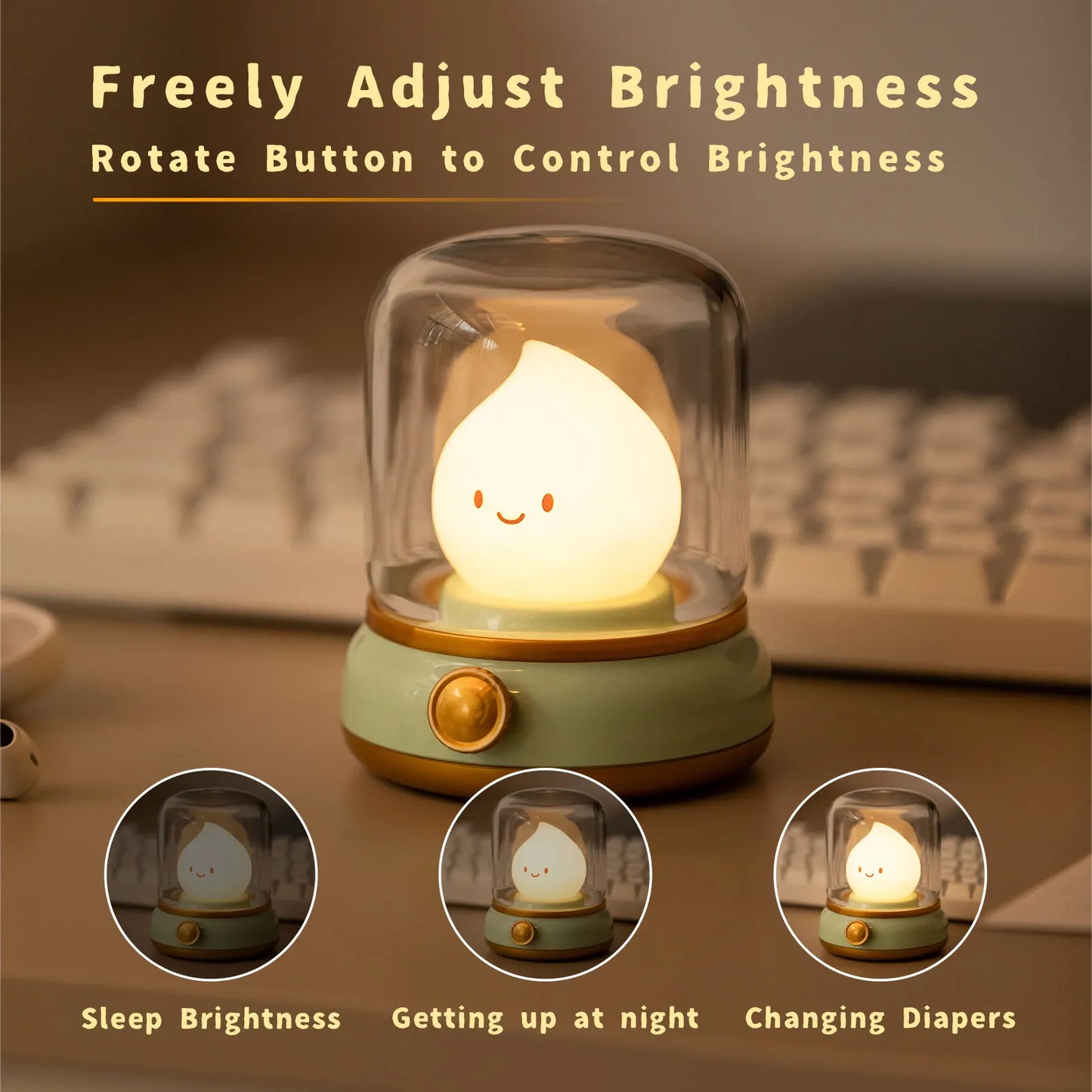 RetroGlow – LED Kerosene-Style Candle Night Light