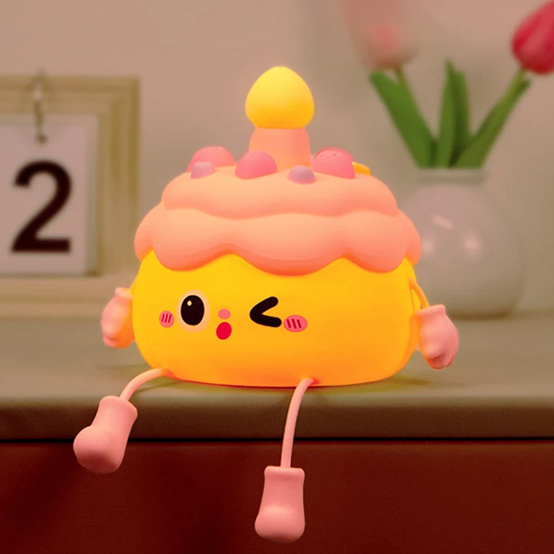 CakeGlow – Birthday Cake Silicone Night Light