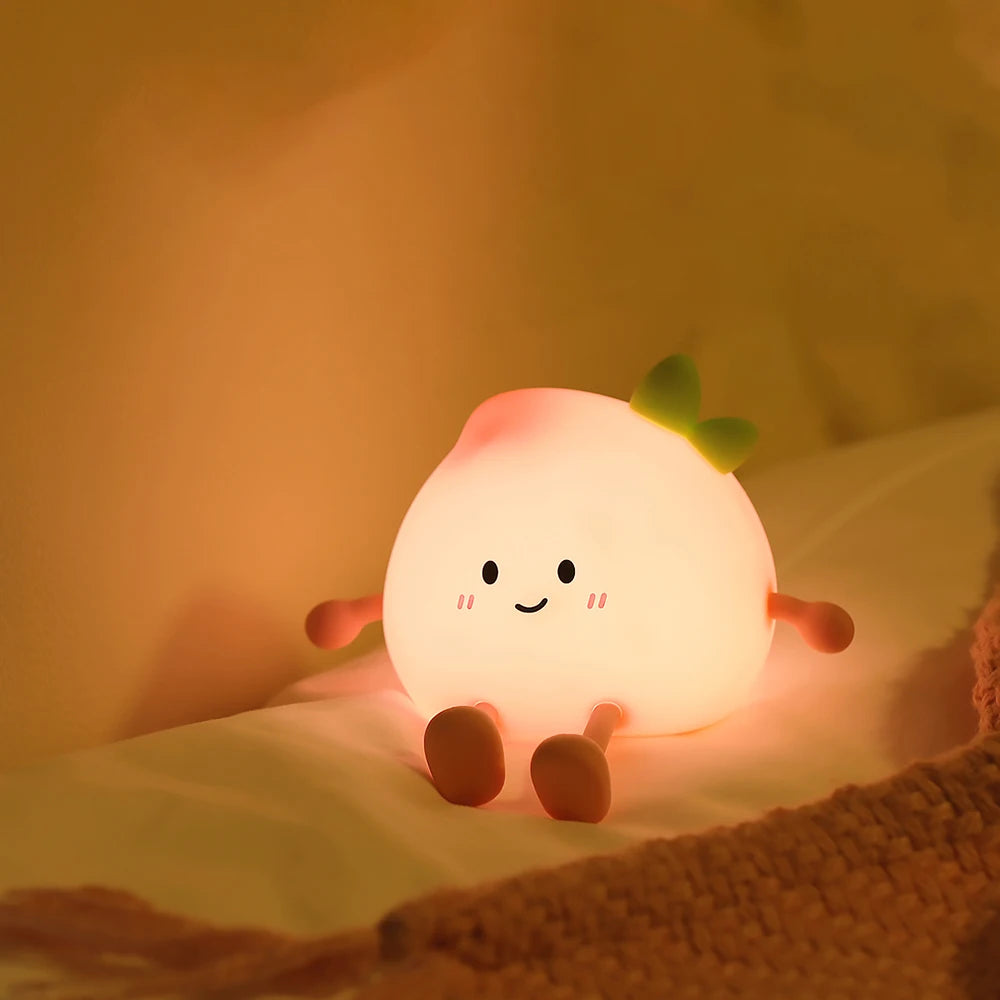 PeachGlow – Rechargeable Colour-Changing Night Light