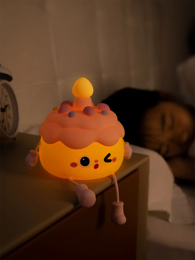 CakeGlow – Birthday Cake Silicone Night Light