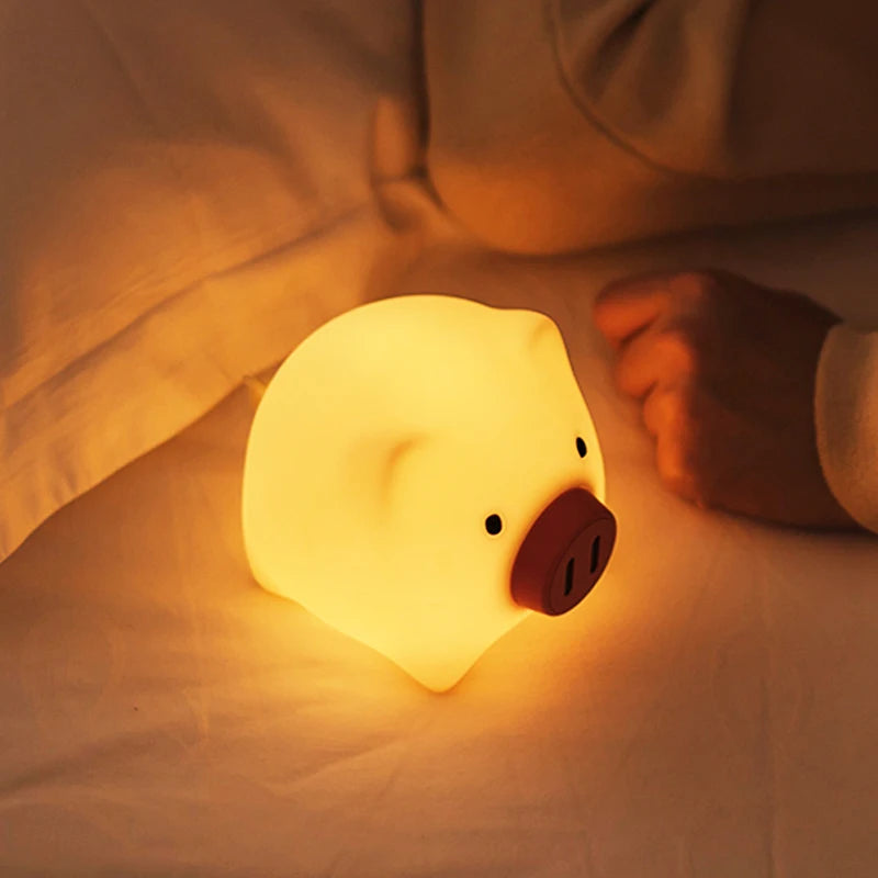 PiggleGlow – Cute Rechargeable Pig Night Light