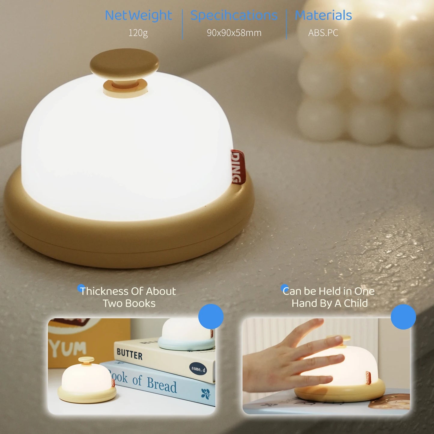 BellGlow – Hotel Bell Style Decorative LED Night Light