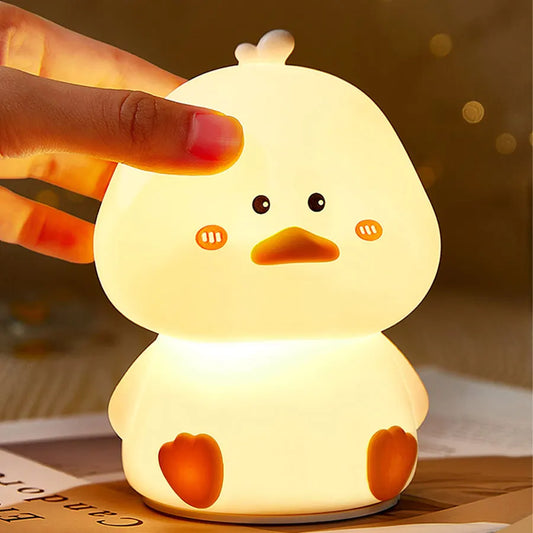 Duck Silicone Night Light – Soft Glow LED Lamp