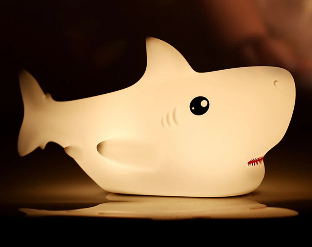 SharkyGlow – Cartoon Shark Night Light