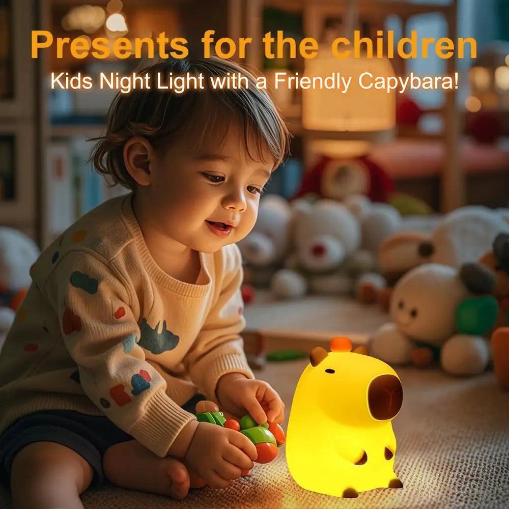 CappyGlow – Silicone Capybara Night Light