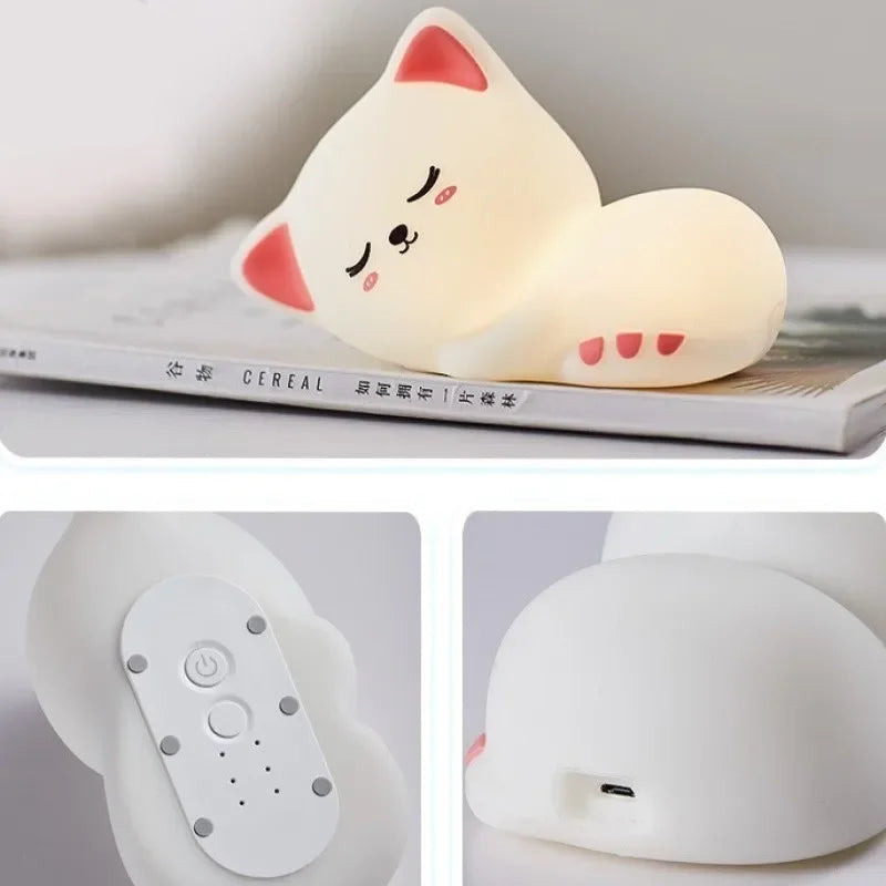 KittyGlow – Lovely Cat Night Light with Remote