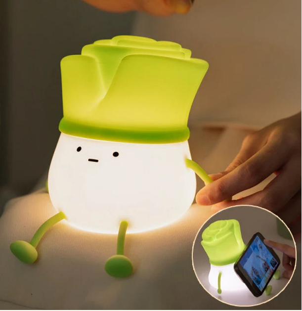 ChiveCharm – Cute Chives Silicone Night Light